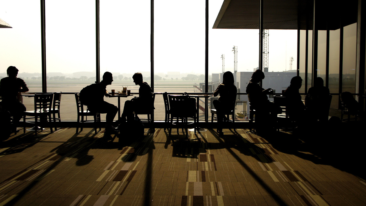 People Waiting in the Airport